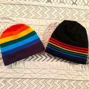 LGBTQ Gay Pride Flag Rainbow Striped Hat Beanies🌈